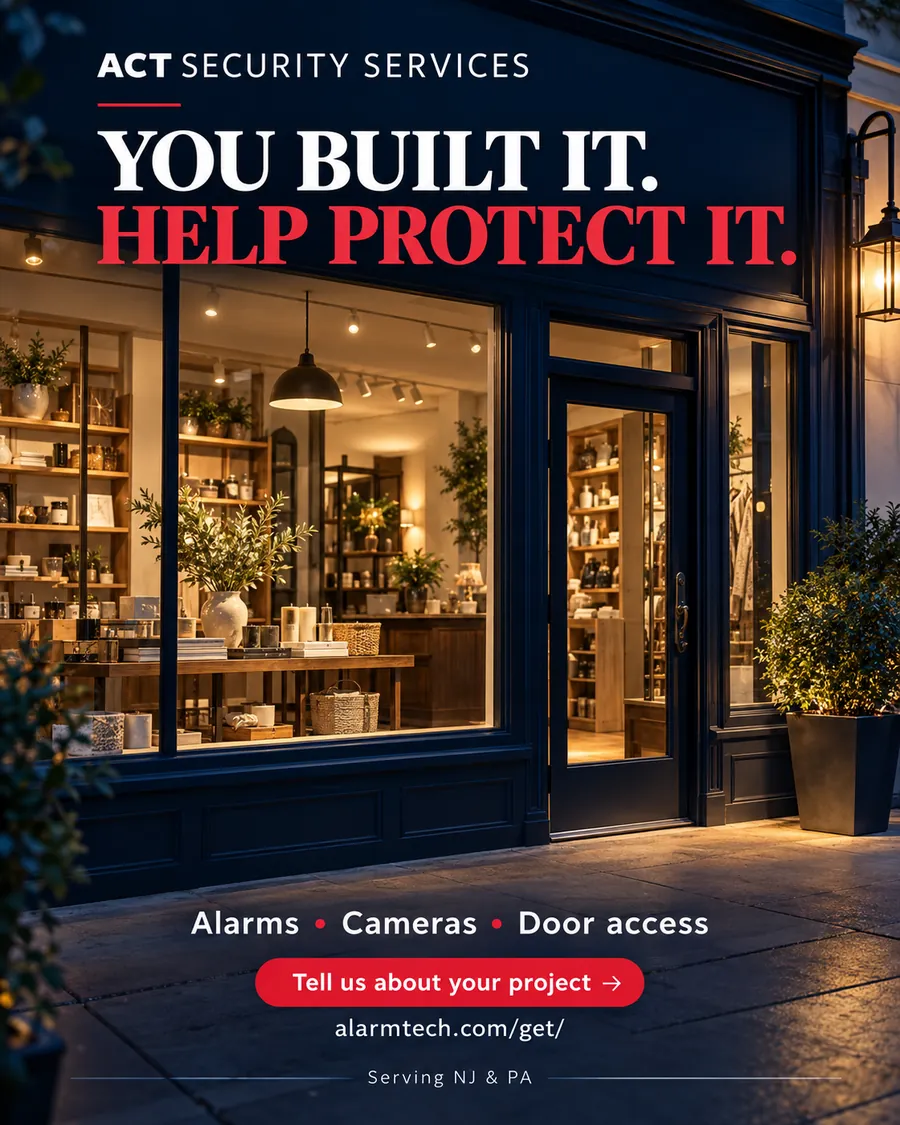 Business security: you built it, help protect it with alarms, cameras and door access